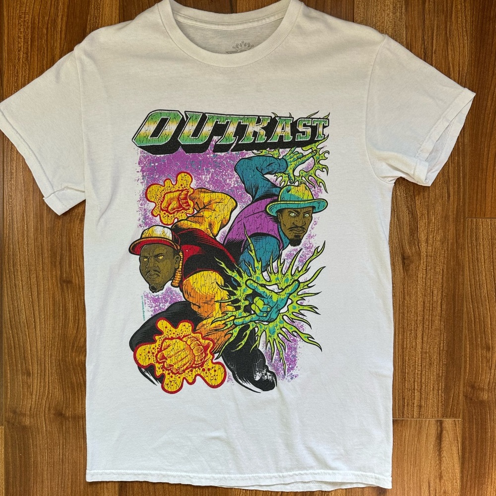 Outkast Comic Book Cover Super Power Men’s Small shirt